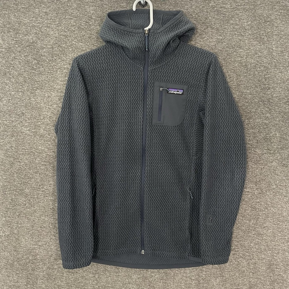 Patagonia R1 Air Hoody Jacket Womens Medium Gray Fleece Full Zip Hooded STY40260